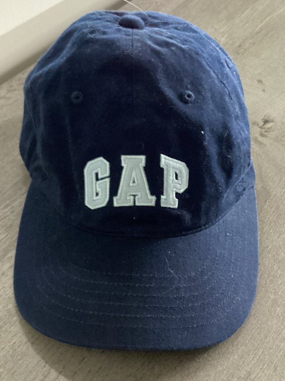 NWOT - Gap Navy With Light Blue Embroidered "GAP" Baseball Cap - S/M